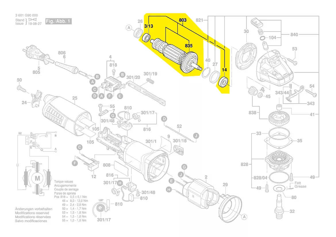 Induit réf. 1 607 000 V51 BOSCH